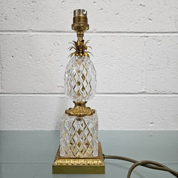 French Ormolu and Crystal Lamp
