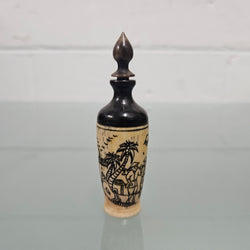 Old Chinese Hand Painted Bone & Horn Snuff Bottle | Antique & Vintage | Moonee Ponds Antiques | Australia Wide Delivery