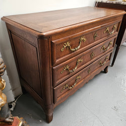 Louis XVth Style Oak Chest of Drawers Moonee Ponds Antiques
