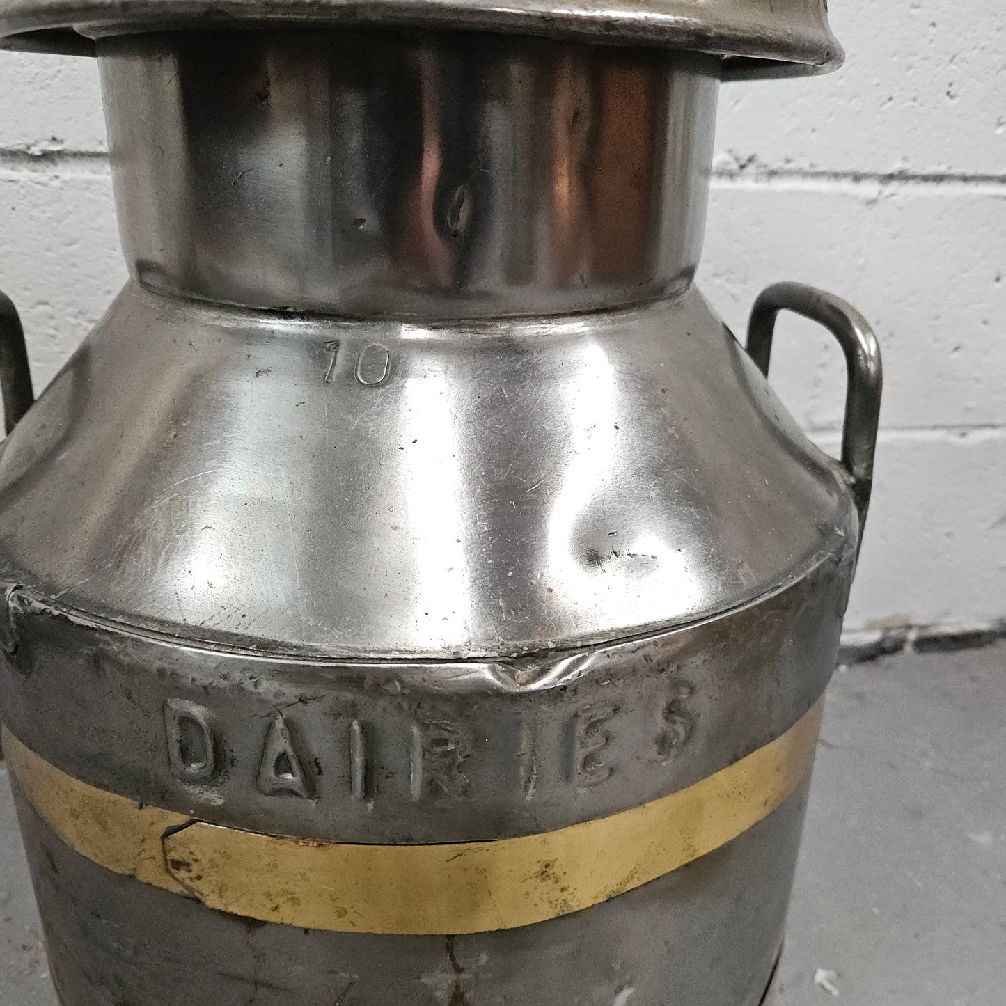 Signed Medium Metal Milk Canister/Churn