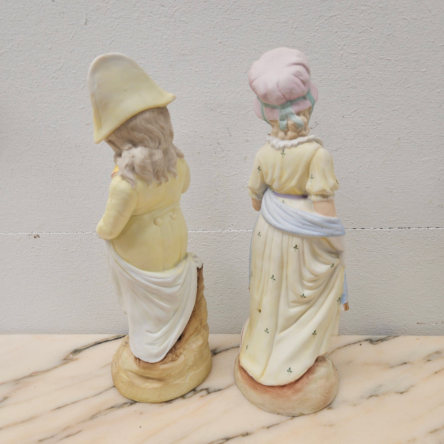 Pair Of Victorian Bisque Figures