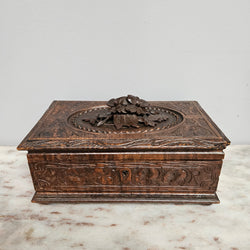Antique Black Forest Hand Carved Trinket/Jewellery Box | Antique & Vintage | Moonee Ponds Antiques | Australia Wide Delivery