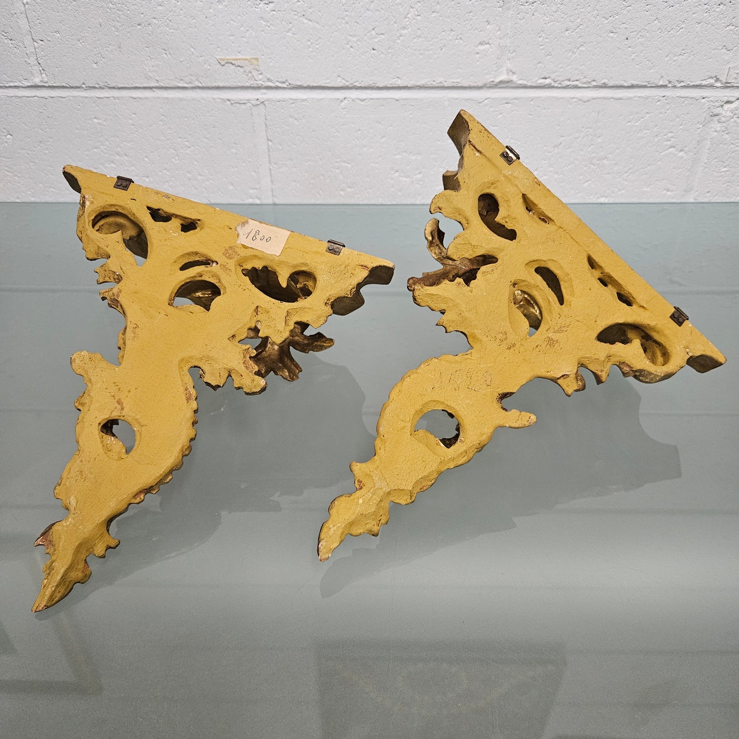 Pair Of Florentine Wall Shelf Brackets