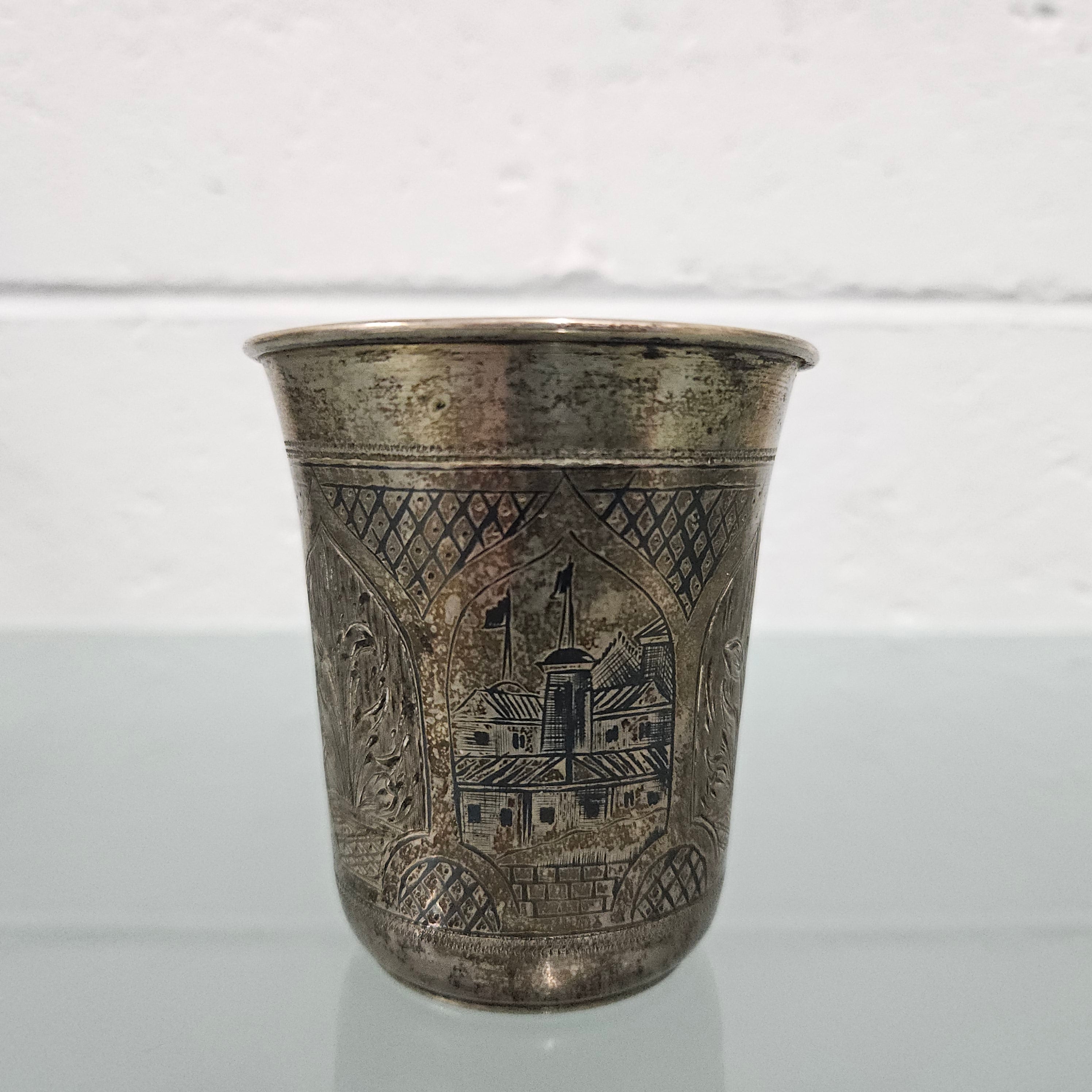 Russian Silver Niello Cup BC1874 | Antique & Vintage | Moonee Ponds Antiques | Australia Wide Delivery