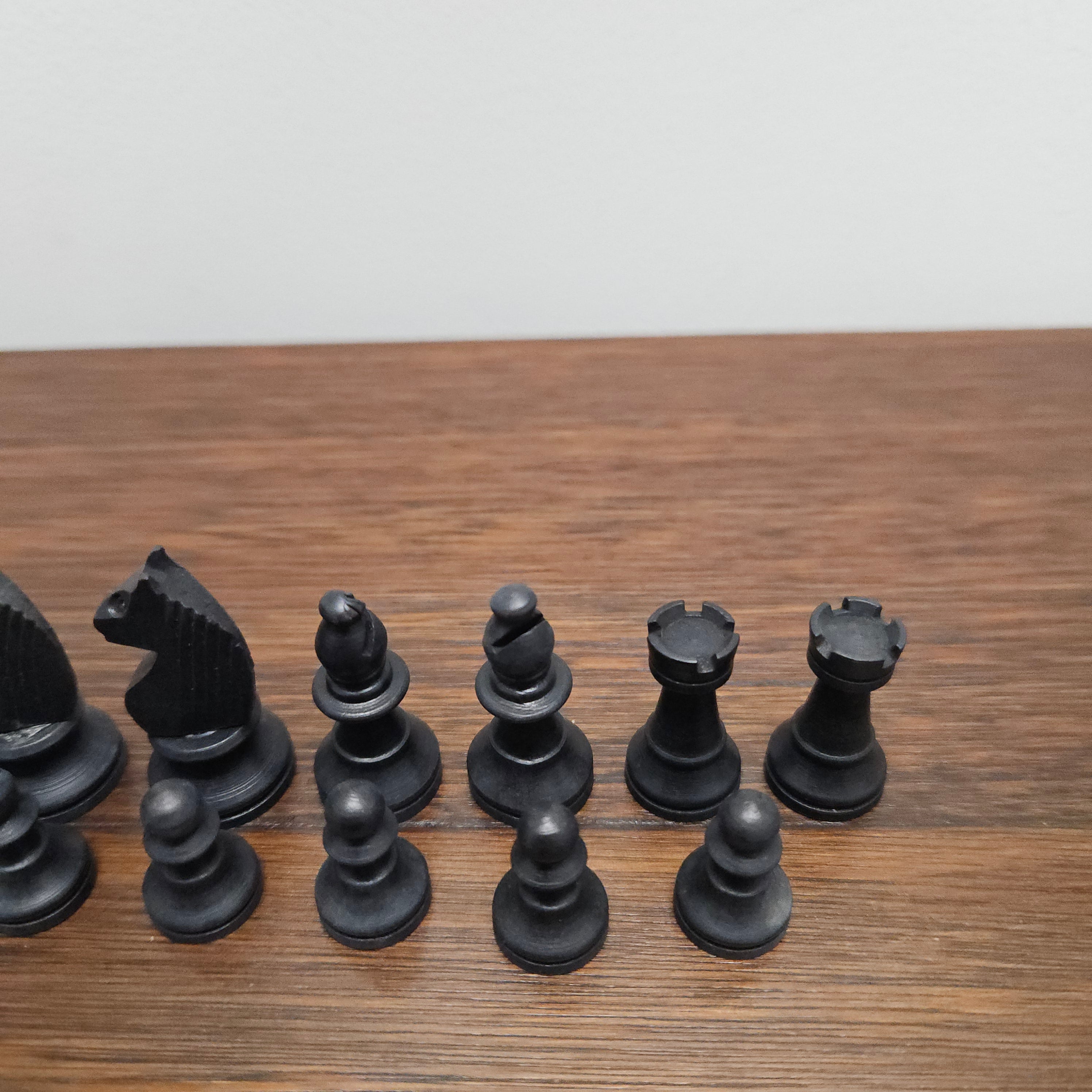 Vintage Wooden French Chess Set In Original Box | Antique & Vintage | Moonee Ponds Antiques | Australia Wide Delivery