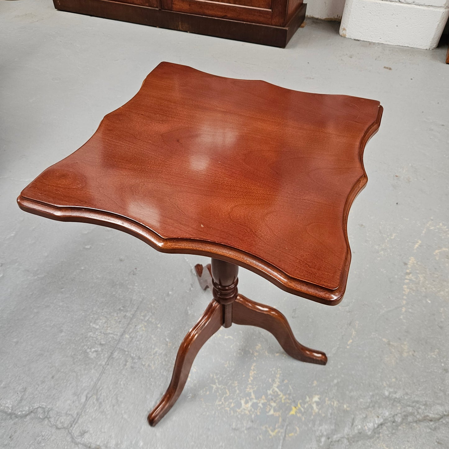 Vintage Mahogany Tilt Top Wine Table