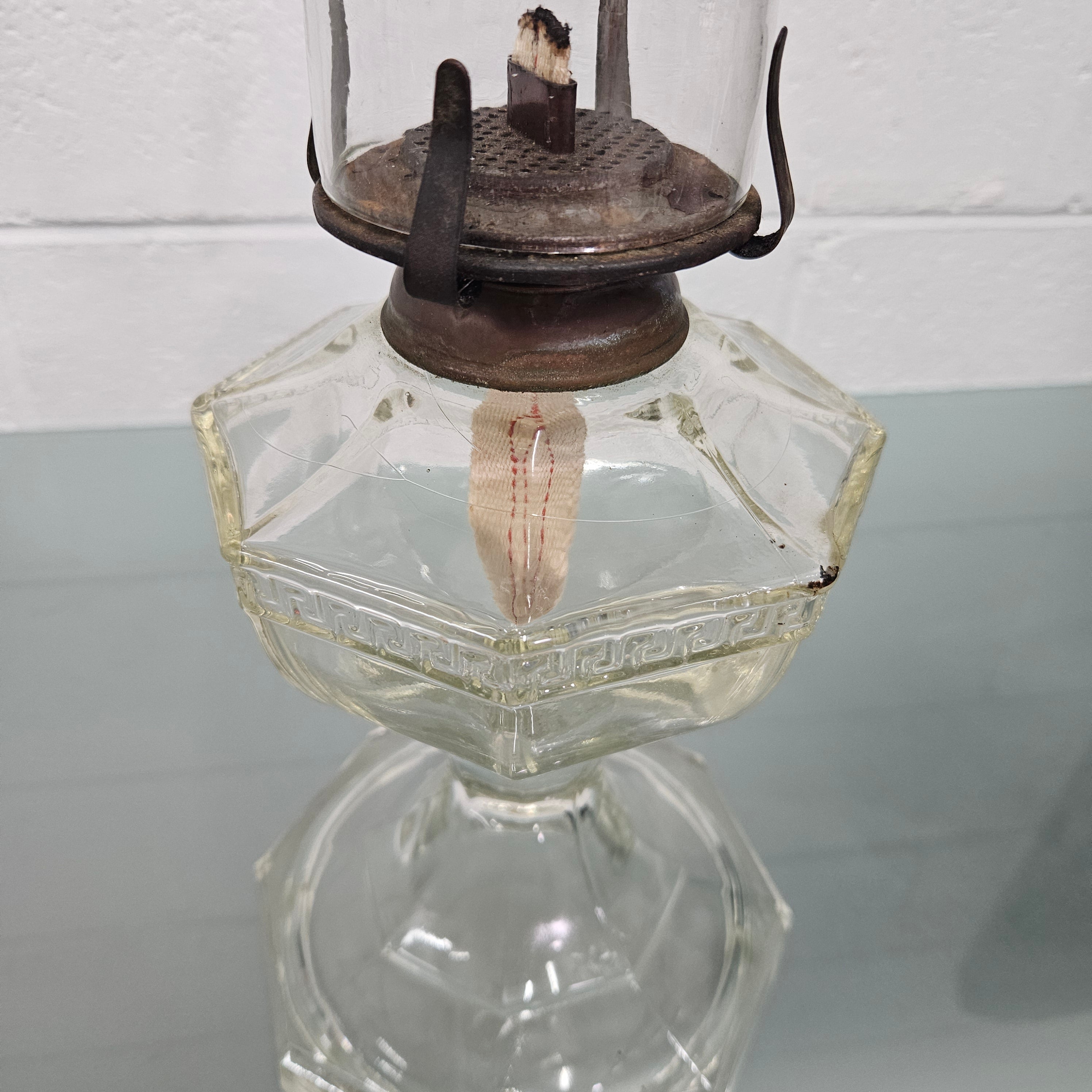 Antique Glass Kero Lamp | Antique & Vintage | Moonee Ponds Antiques | Australia Wide Delivery