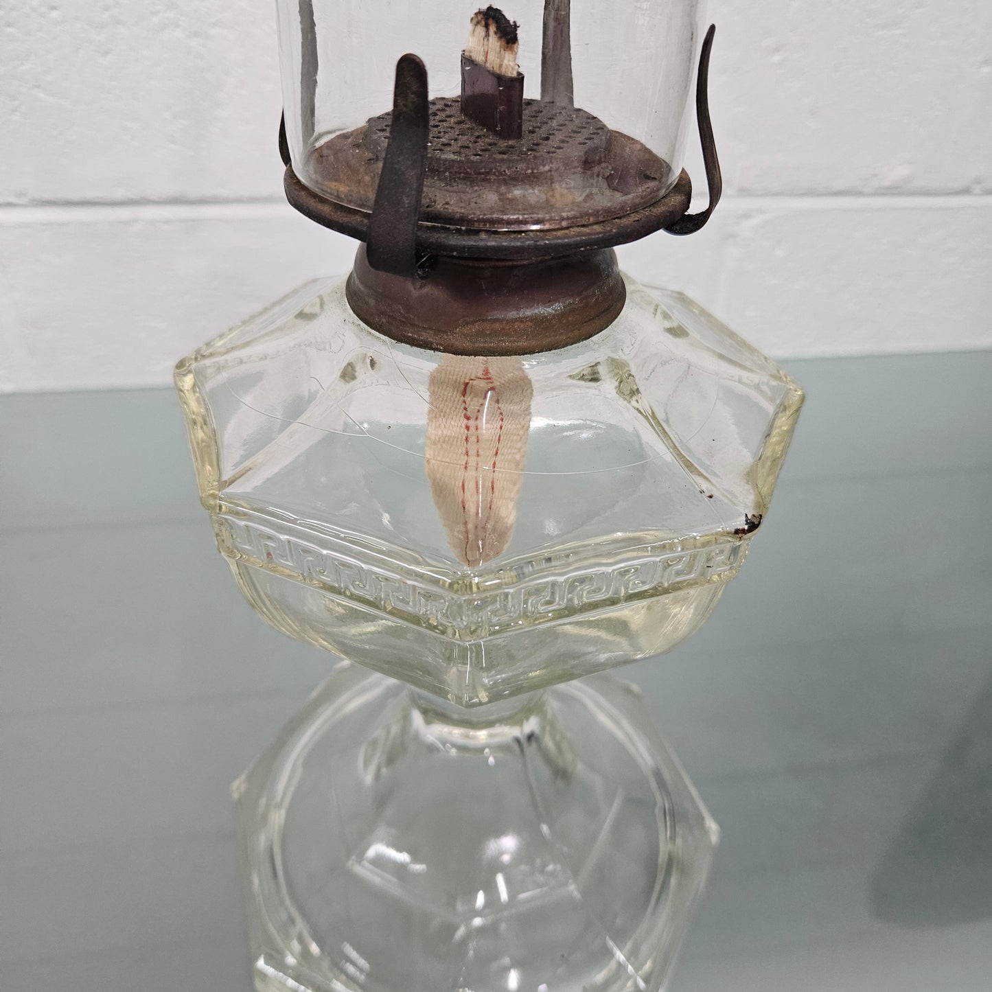 Antique Glass Kero Lamp