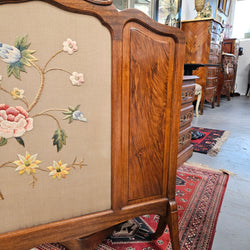 Tapestry & Timber Fire Screen | Antique & Vintage | Moonee Ponds Antiques | Australia Wide Delivery