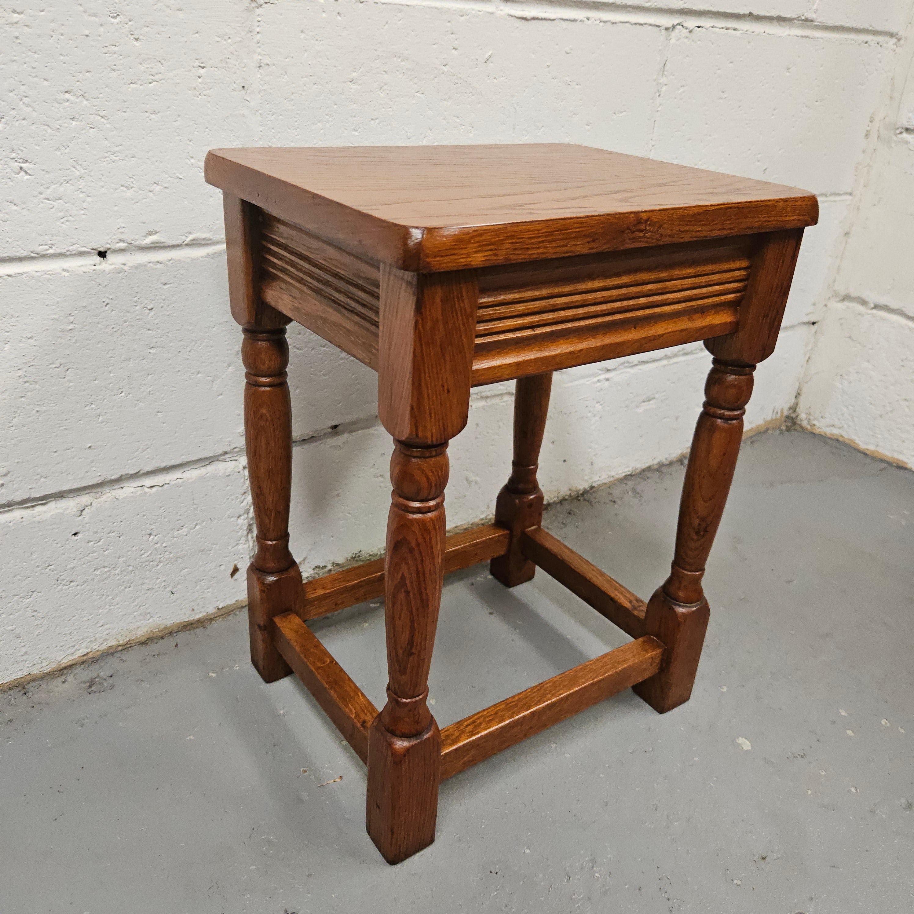 Set of Three Oak Side Tables | Antique & Vintage | Moonee Ponds Antiques | Australia Wide Delivery