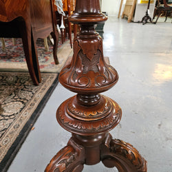 Victorian Antique Mahogany Carved Occasional Table Moonee Ponds Antiques