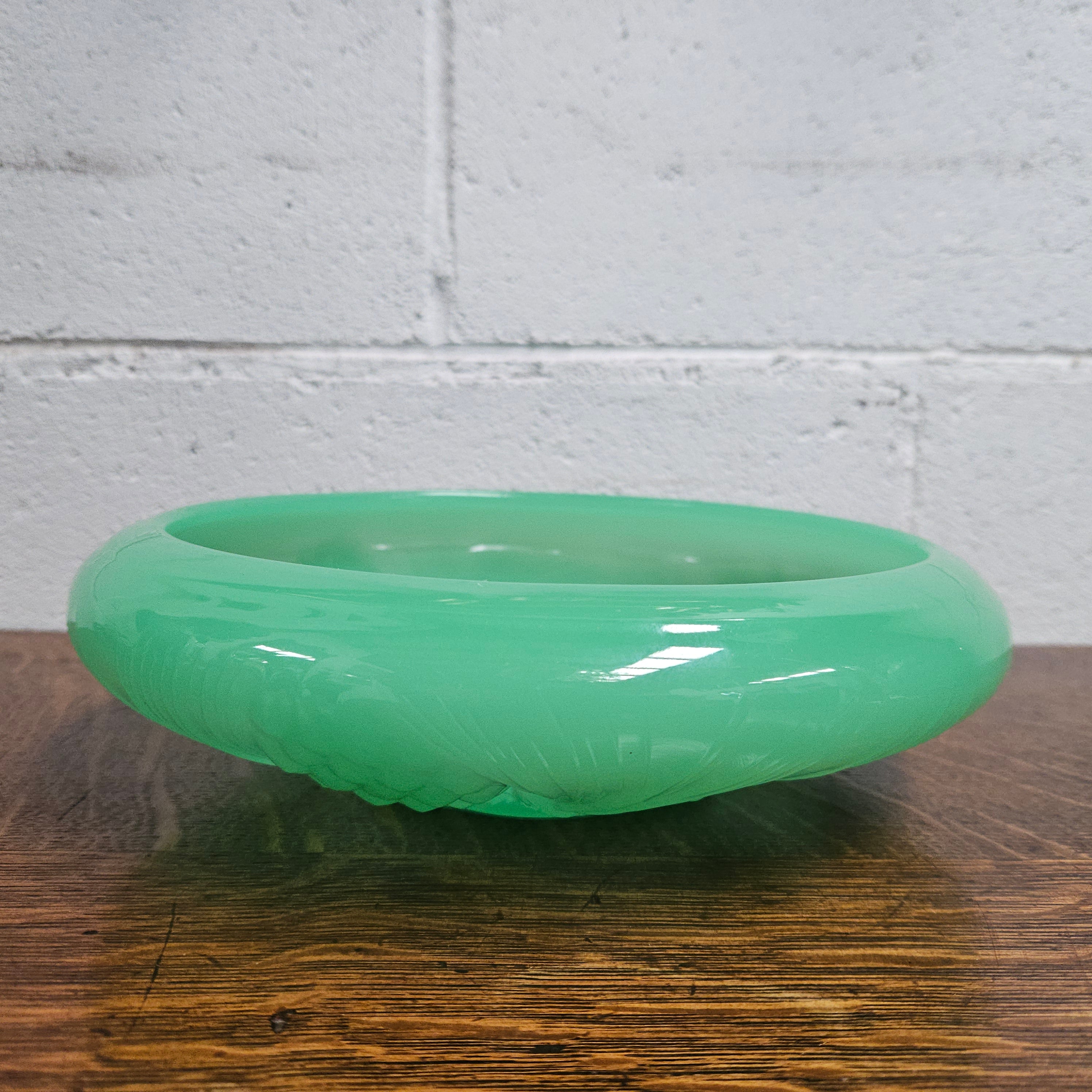 Green Pressed Glass Bowl by James A. Jobling & Co. | Antique & Vintage | Moonee Ponds Antiques | Australia Wide Delivery