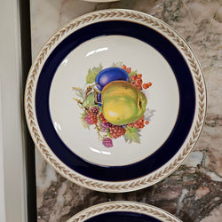 Set of 6 Stunning Crown Ducal Bowls With Fruit Centres | Antique & Vintage | Moonee Ponds Antiques | Australia Wide Delivery