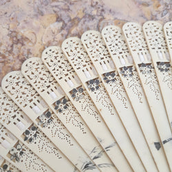 Art Deco Celluloid Fan Hand Painted | Antique & Vintage | Moonee Ponds Antiques | Australia Wide Delivery