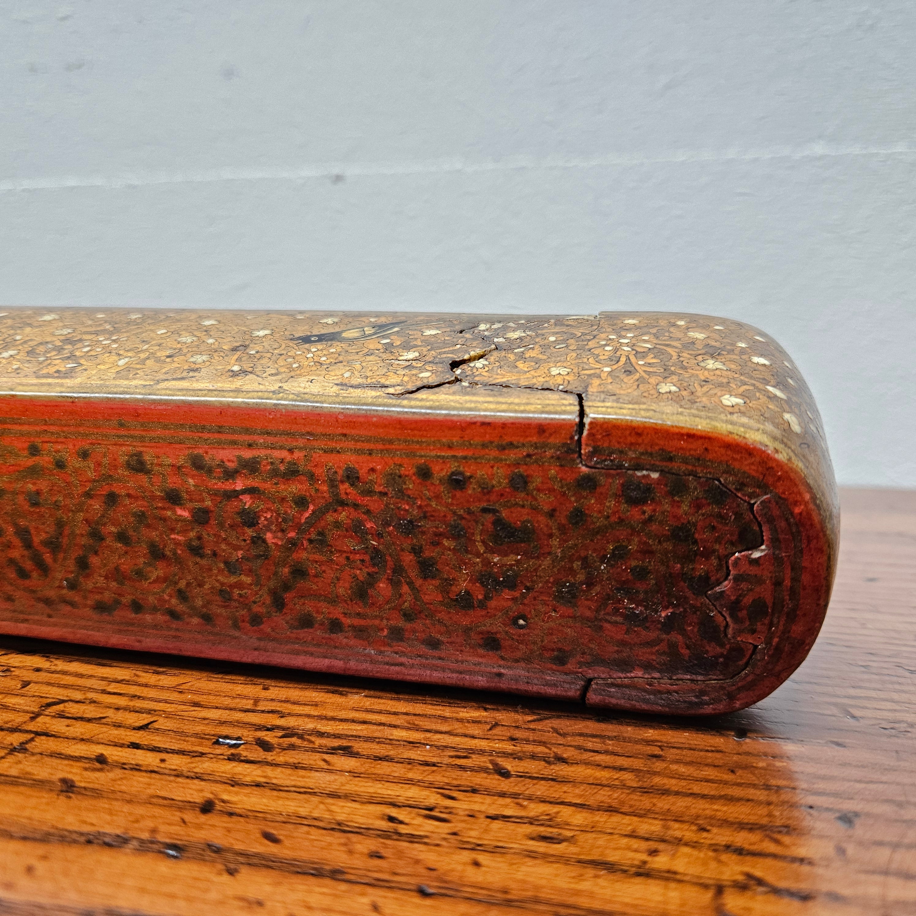 Early 19th Century Kashmiri Papier-Mâché Box | Antique & Vintage | Moonee Ponds Antiques | Australia Wide Delivery