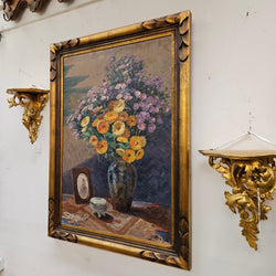 French Oil On Board Still Life Signed L Michaud | Antique & Vintage | Moonee Ponds Antiques | Australia Wide Delivery