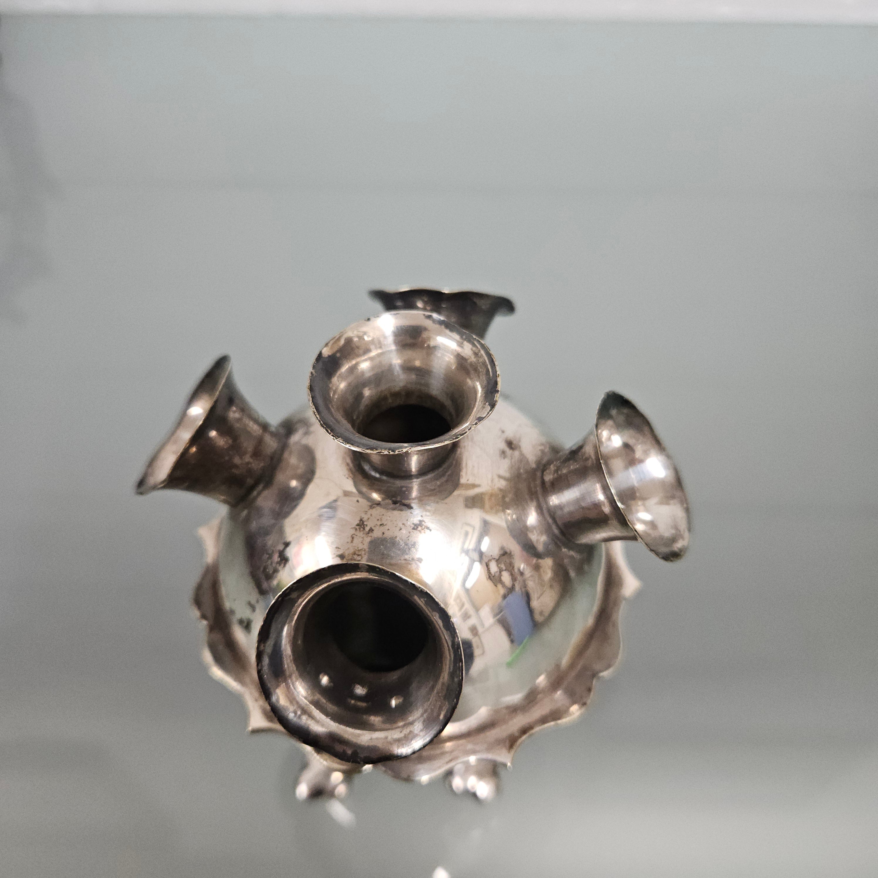 Unusual Victorian Silver Plated Flower Vase | Antique & Vintage | Moonee Ponds Antiques | Australia Wide Delivery