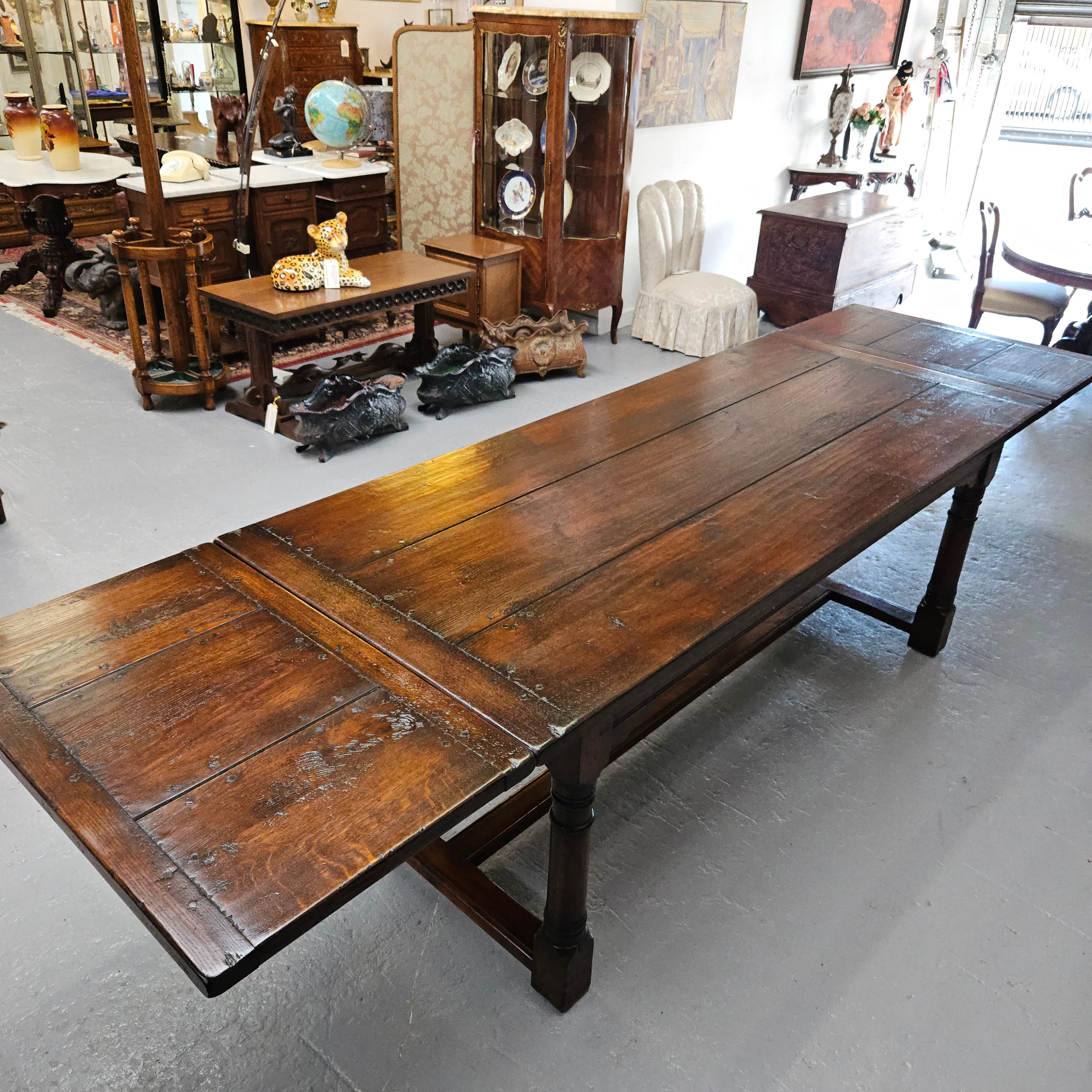French Farmhouse Extension Dining Table | Antique & Vintage | Moonee Ponds Antiques | Australia Wide Delivery