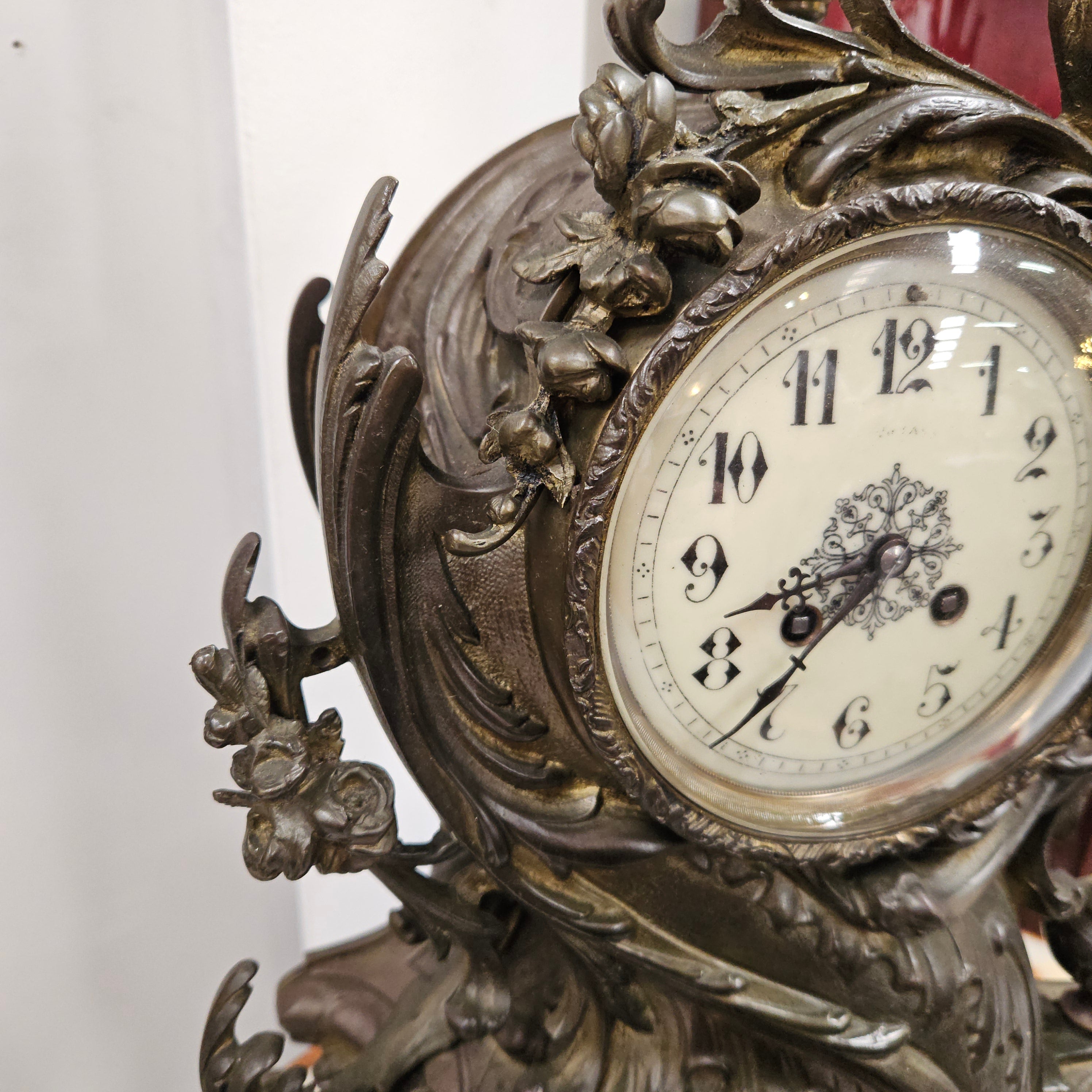 19th Century Bronze Mantle Clock | Antique & Vintage | Moonee Ponds Antiques | Australia Wide Delivery