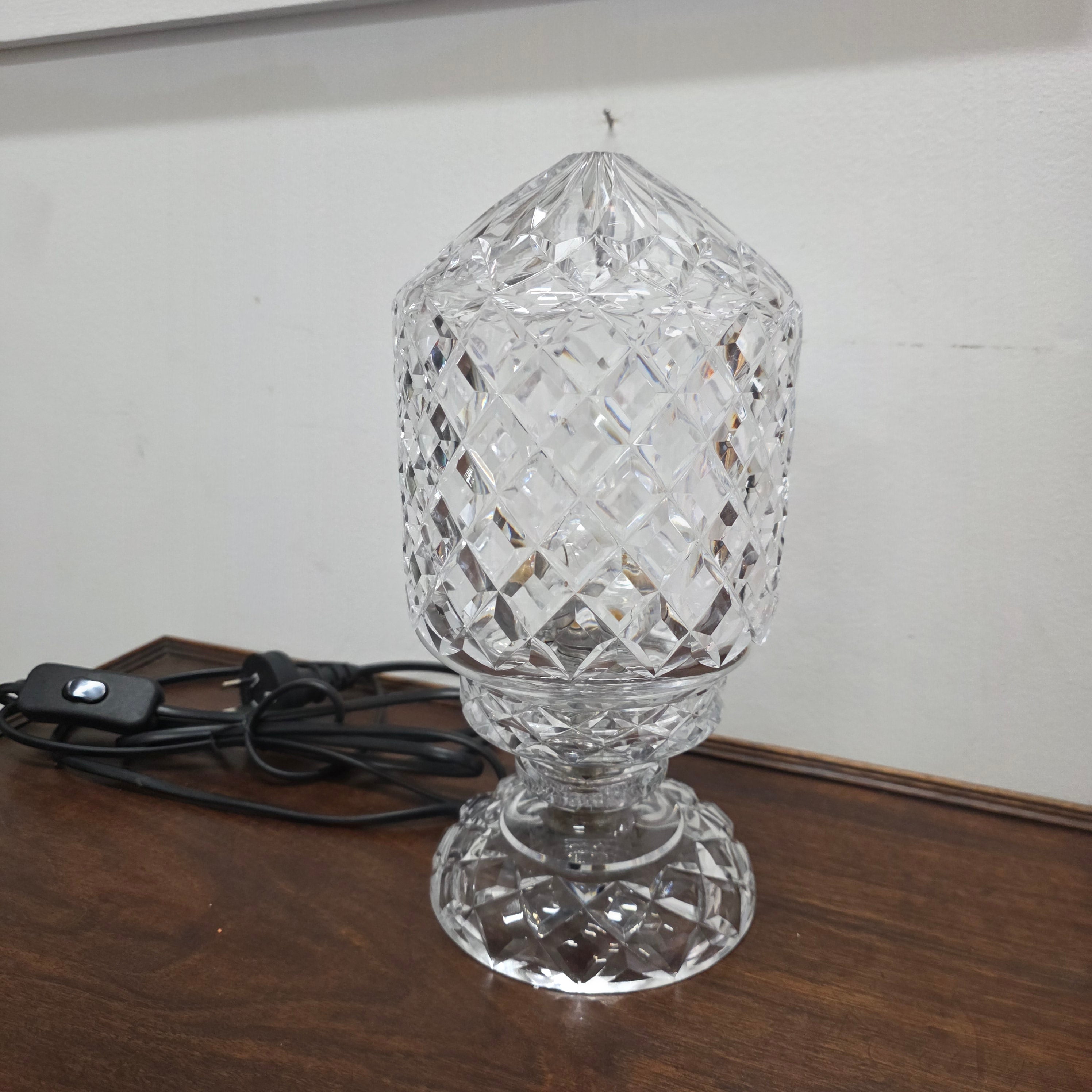 Good Quality Rewired |Vintage Crystal Lamp
