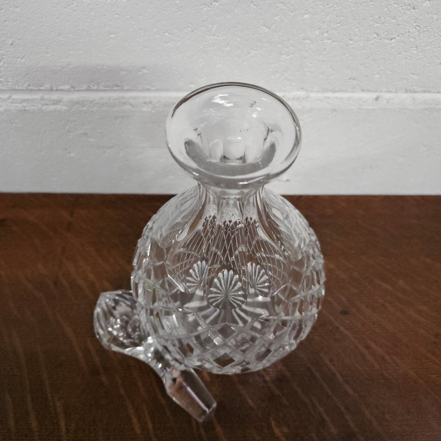 Cut Crystal Decanter with Stopper