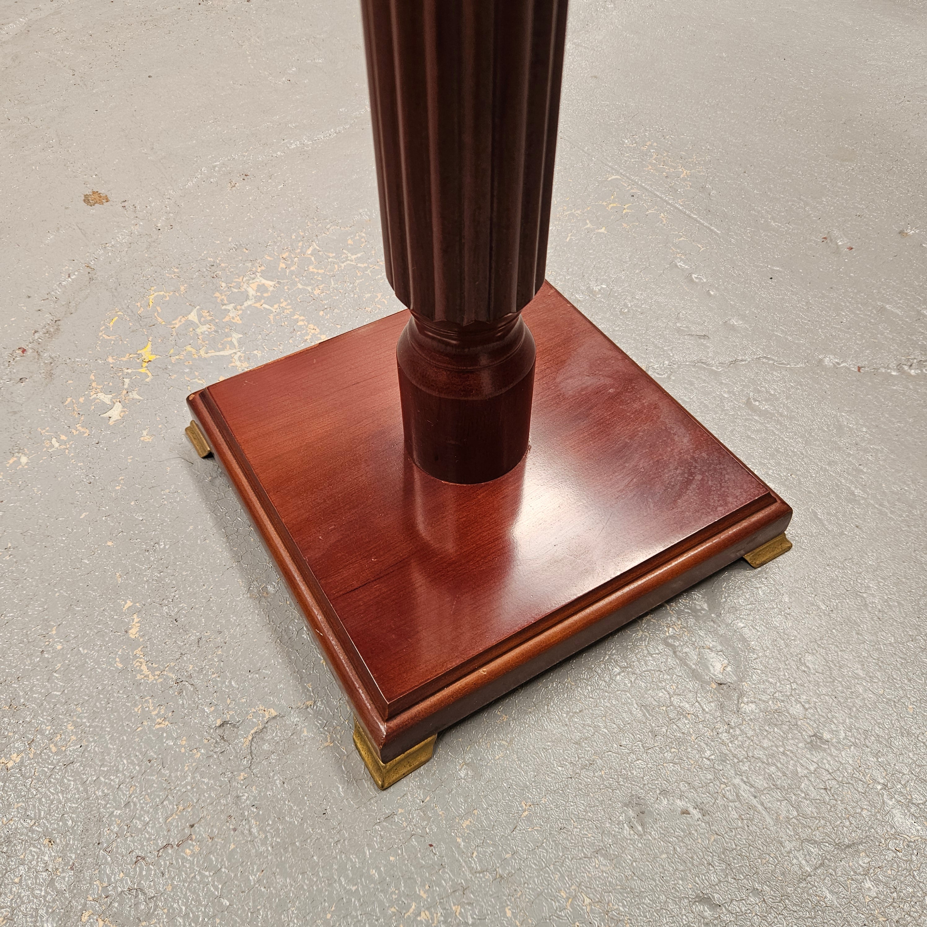 Vintage Fluted Mahogany Pedestal | Antique & Vintage | Moonee Ponds Antiques | Australia Wide