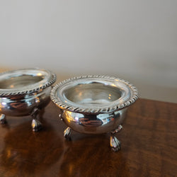 Pair of Vintage Silver & Glass Salts | Antique & Vintage | Moonee Ponds Antiques | Australia Wide Delivery