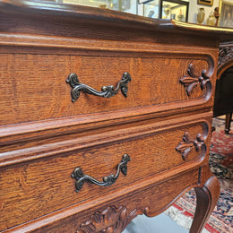 Louis XVth Style Decorative Oak Chest