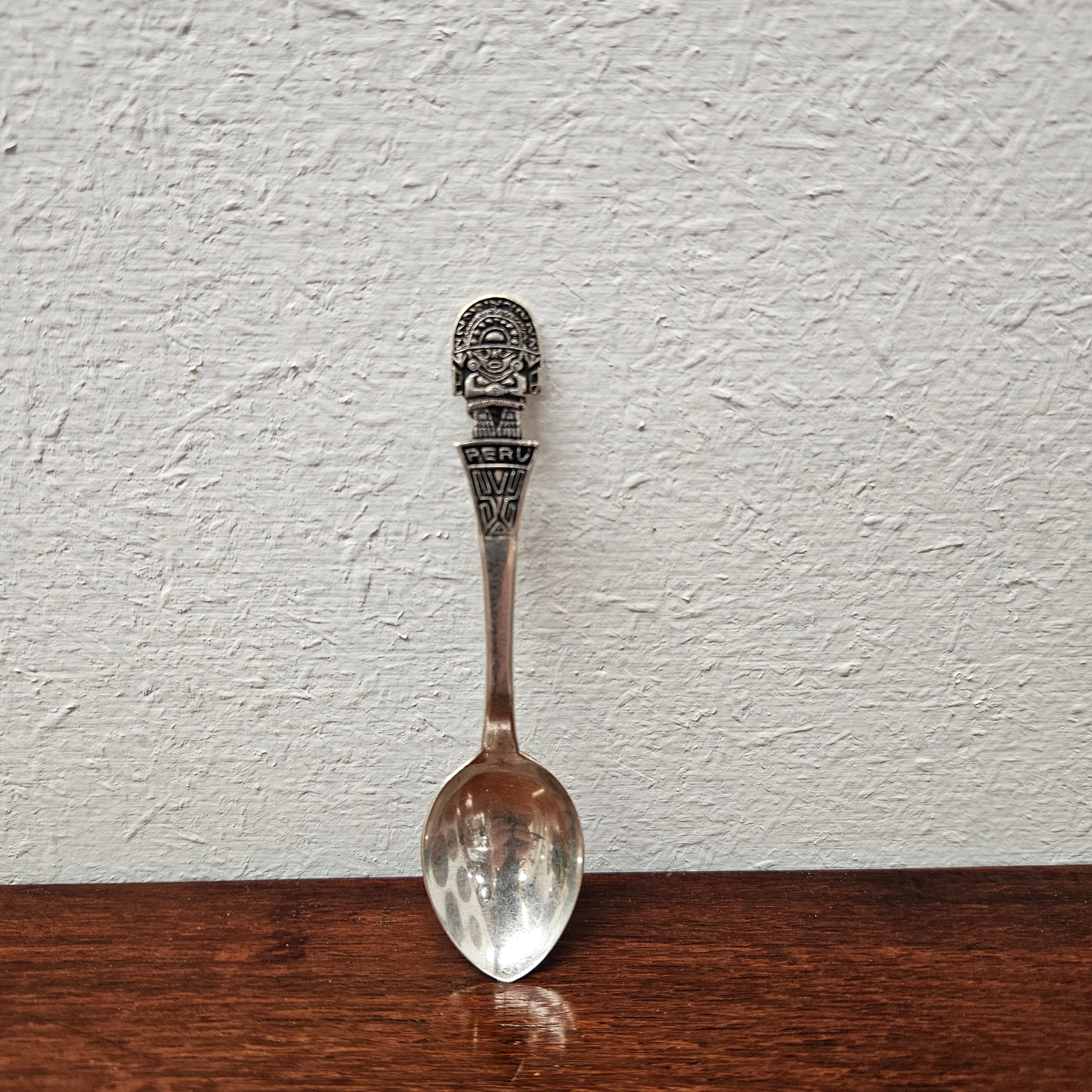 Sterling Silver Peru Spoon | Antique & Vintage | Moonee Ponds Antiques | Australia Wide Delivery