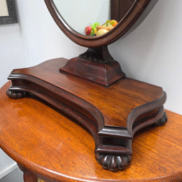 Large Recency Style Mahogany Dressing Table Mirror
