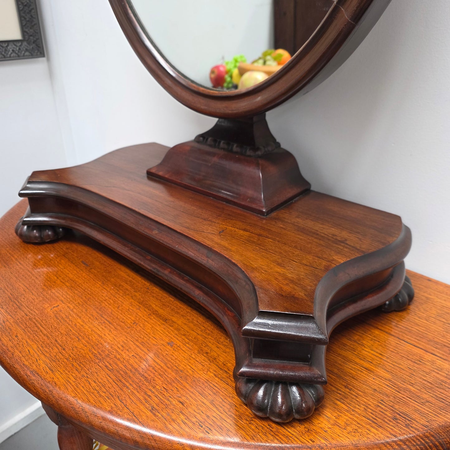 Large Recency Style Mahogany Dressing Table Mirror