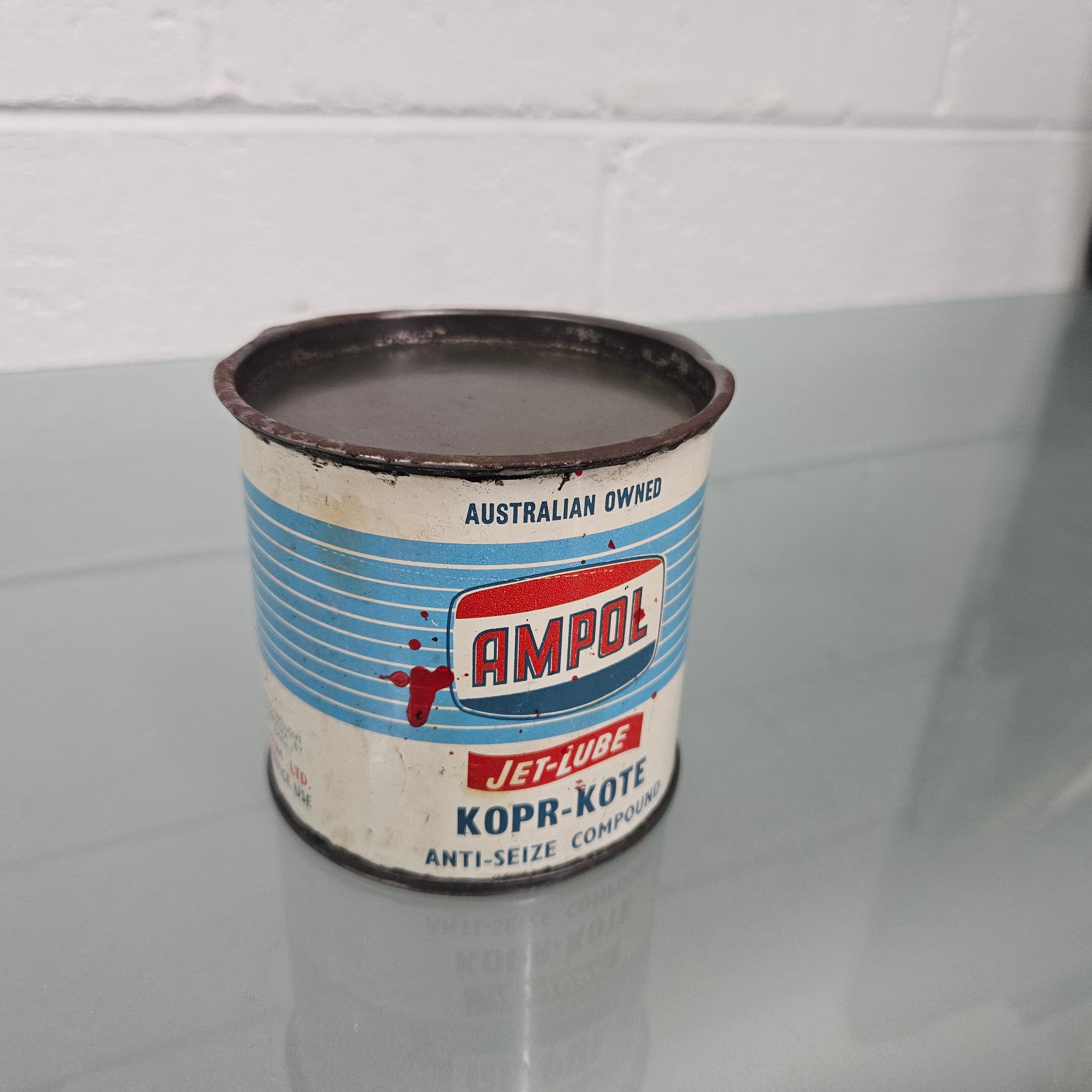 Vintage Ampol Jet Lube 1lb. Tin | Antique & Vintage | Moonee Ponds Antiques | Australia Wide