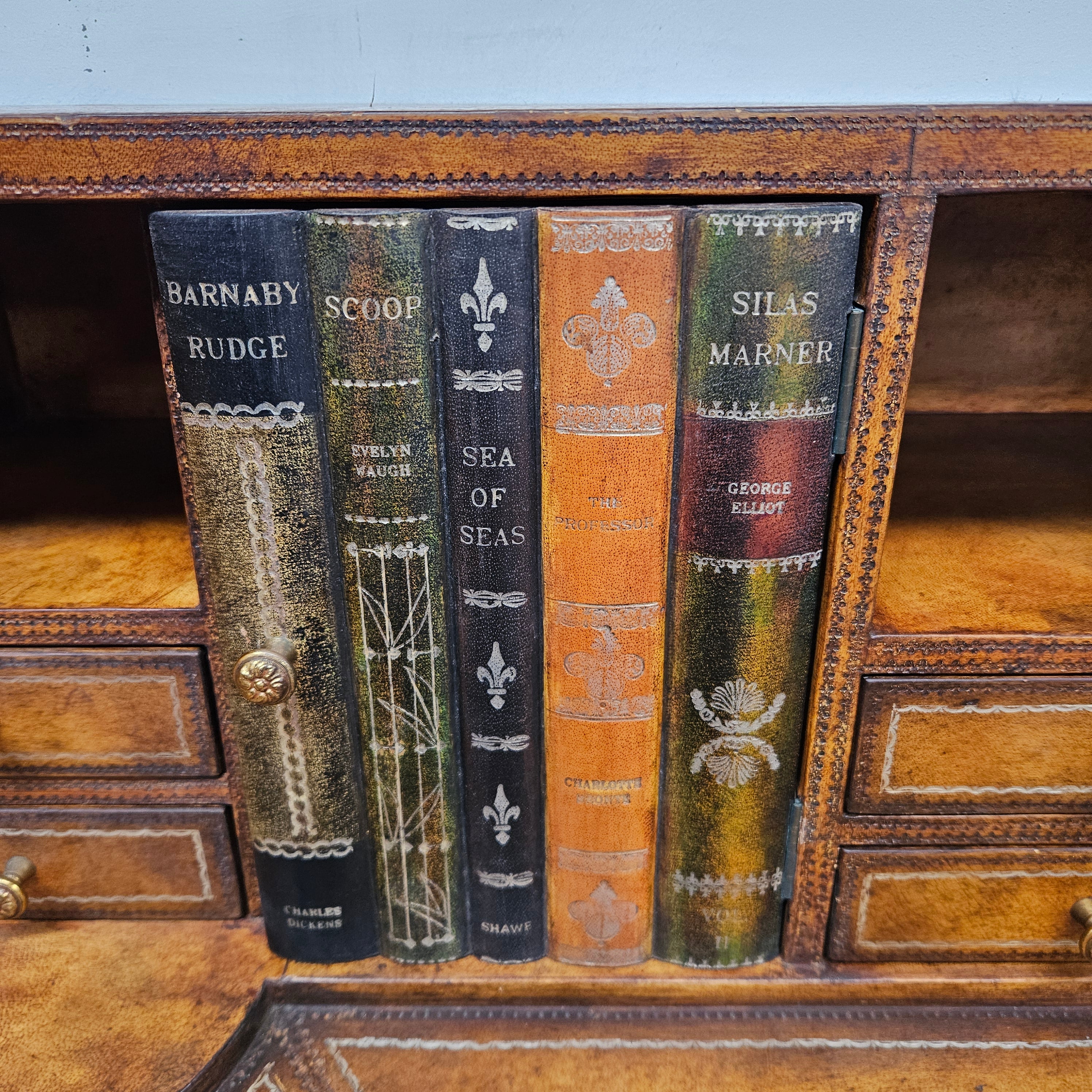 Spanish Empire Style Leather, Iron & Brass Desk | Antique & Vintage | Moonee Ponds Antiques | Australia Wide Delivery