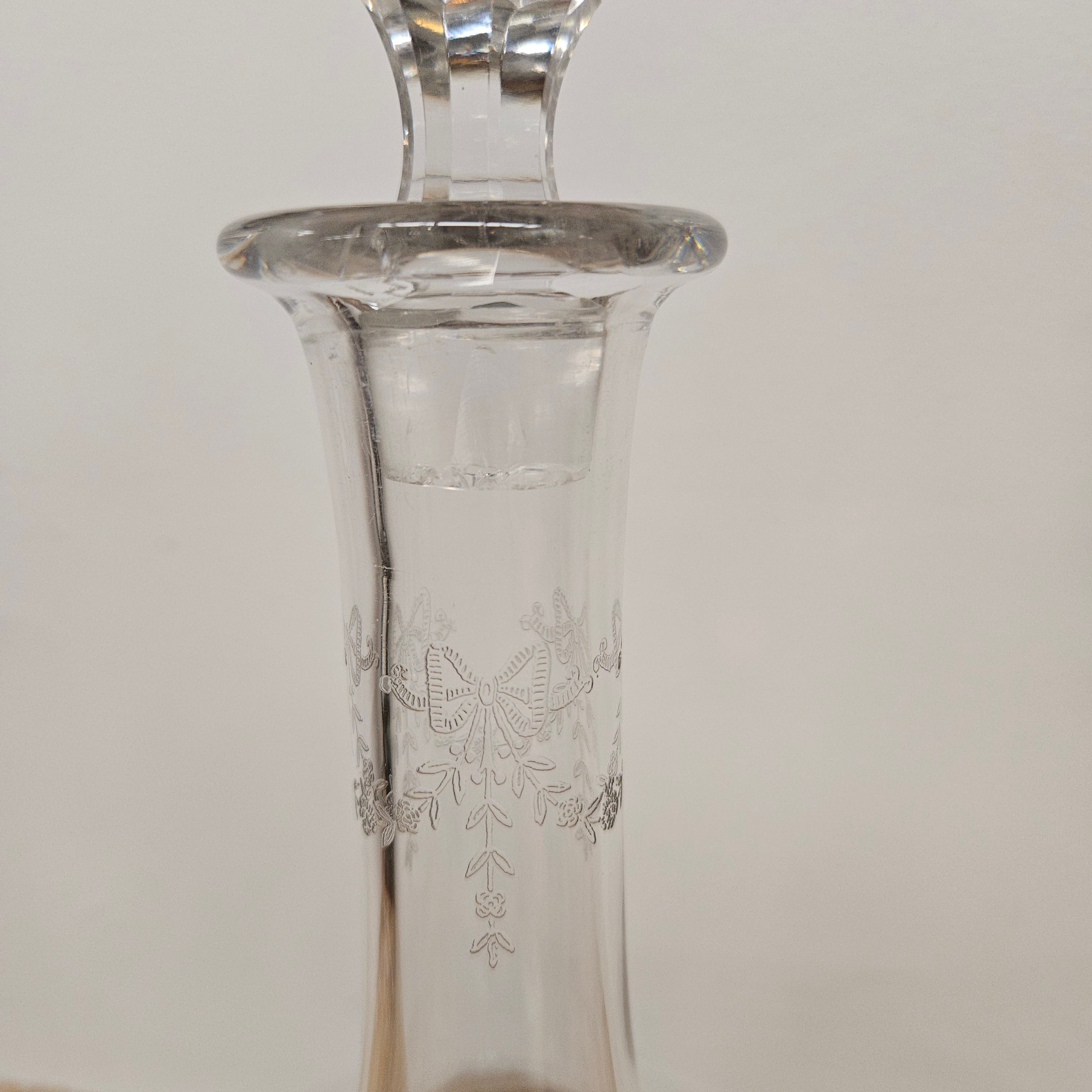 Large Crystal Glass Victorian Decanter | Antique & Vintage | Moonee Ponds Antiques | Australia Wide Delivery