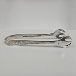 Chinese Export Sterling Silver Sugar Tongs | Antique & Vintage | Moonee Ponds Antiques | Australia Wide Delivery