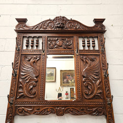 English Oak Gothic Style Hallstand | Antique & Vintage | Moonee Ponds Antiques | Australia Wide Delivery
