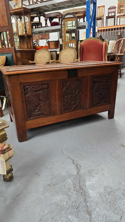 Fabulous Arts and Crafts Oak Chest | Antique & Vintage | Moonee Ponds Antiques | Australia Wide Delivery