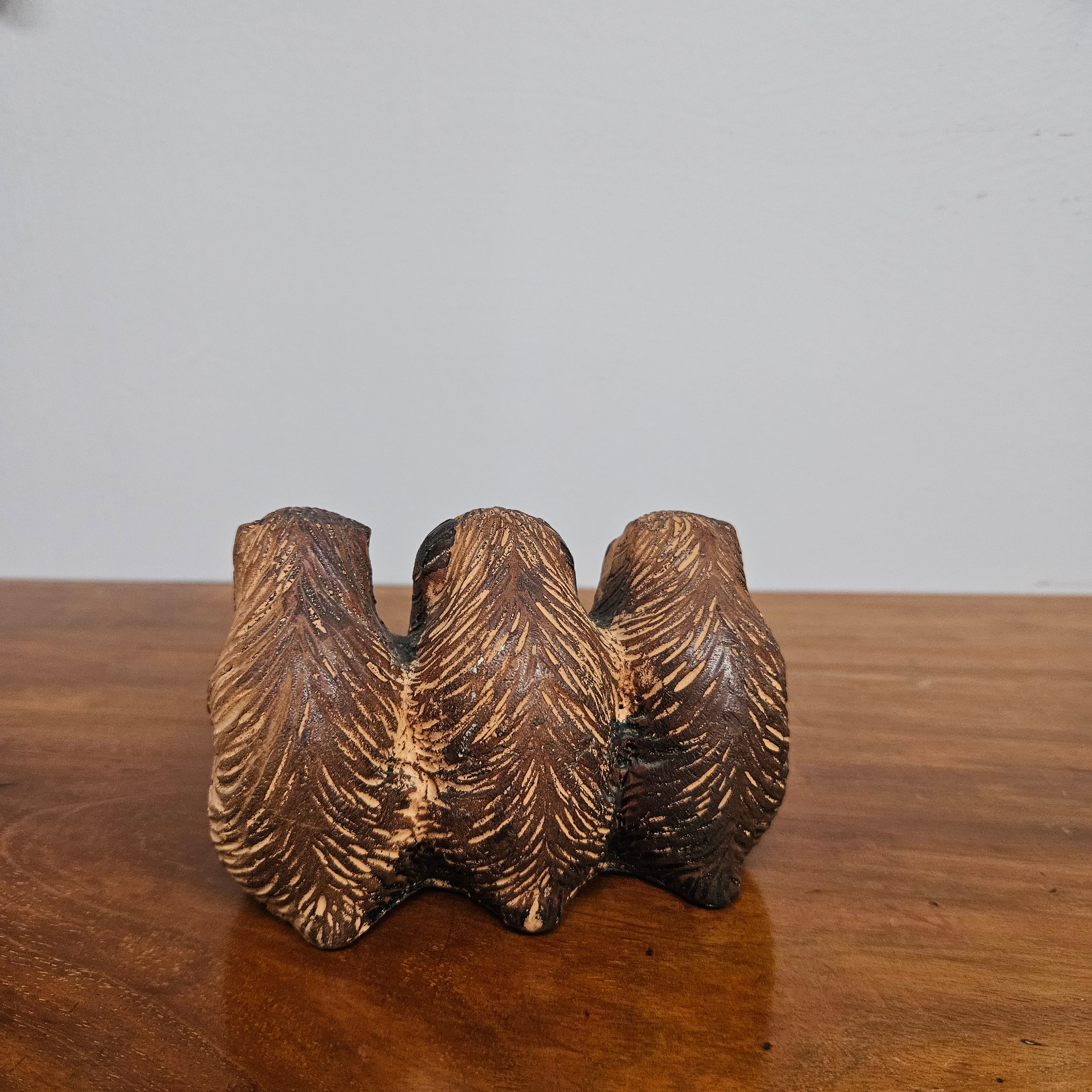 Vintage Terracotta Three Wise Monkeys Figure | Antique & Vintage | Moonee Ponds Antiques | Australia Wide