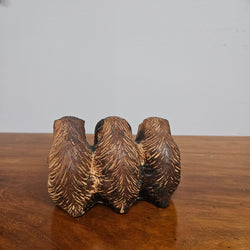 Vintage Terracotta Three Wise Monkeys Figure | Antique & Vintage | Moonee Ponds Antiques | Australia Wide Delivery