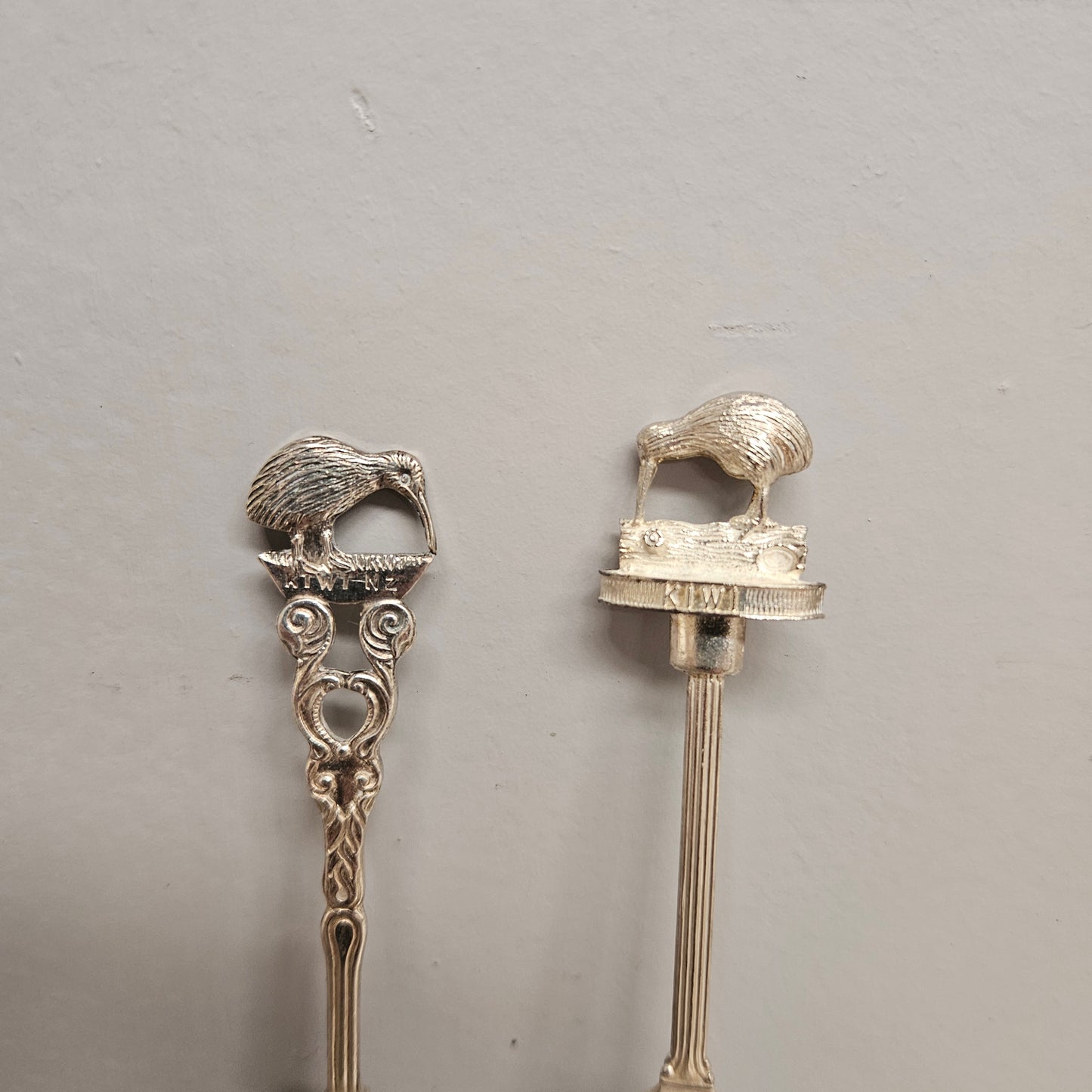 Vintage Silverplated Kiwi Tea Spoons (2)