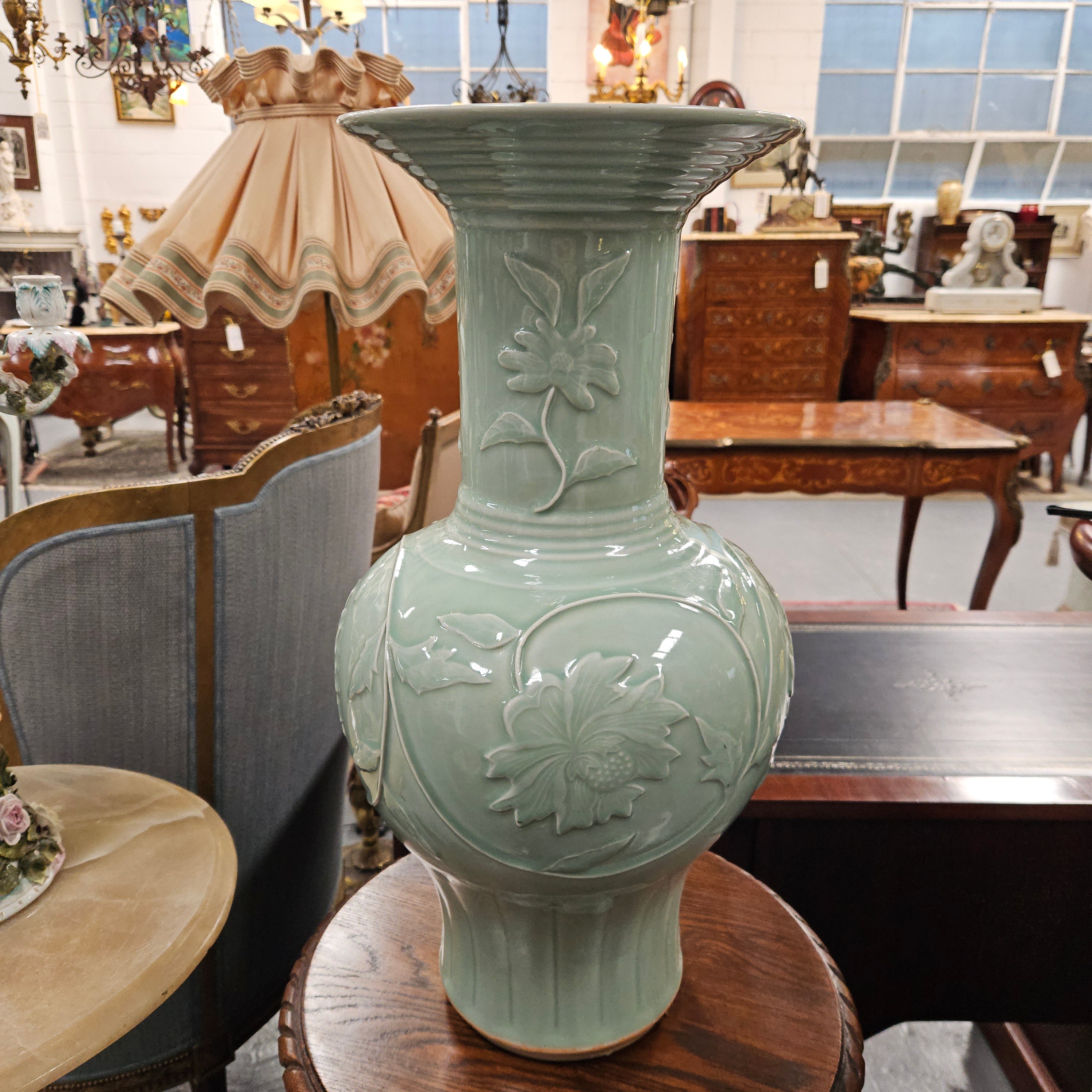 Vintage Large Celadon Vase | Antique & Vintage | Moonee Ponds Antiques | Australia Wide Delivery