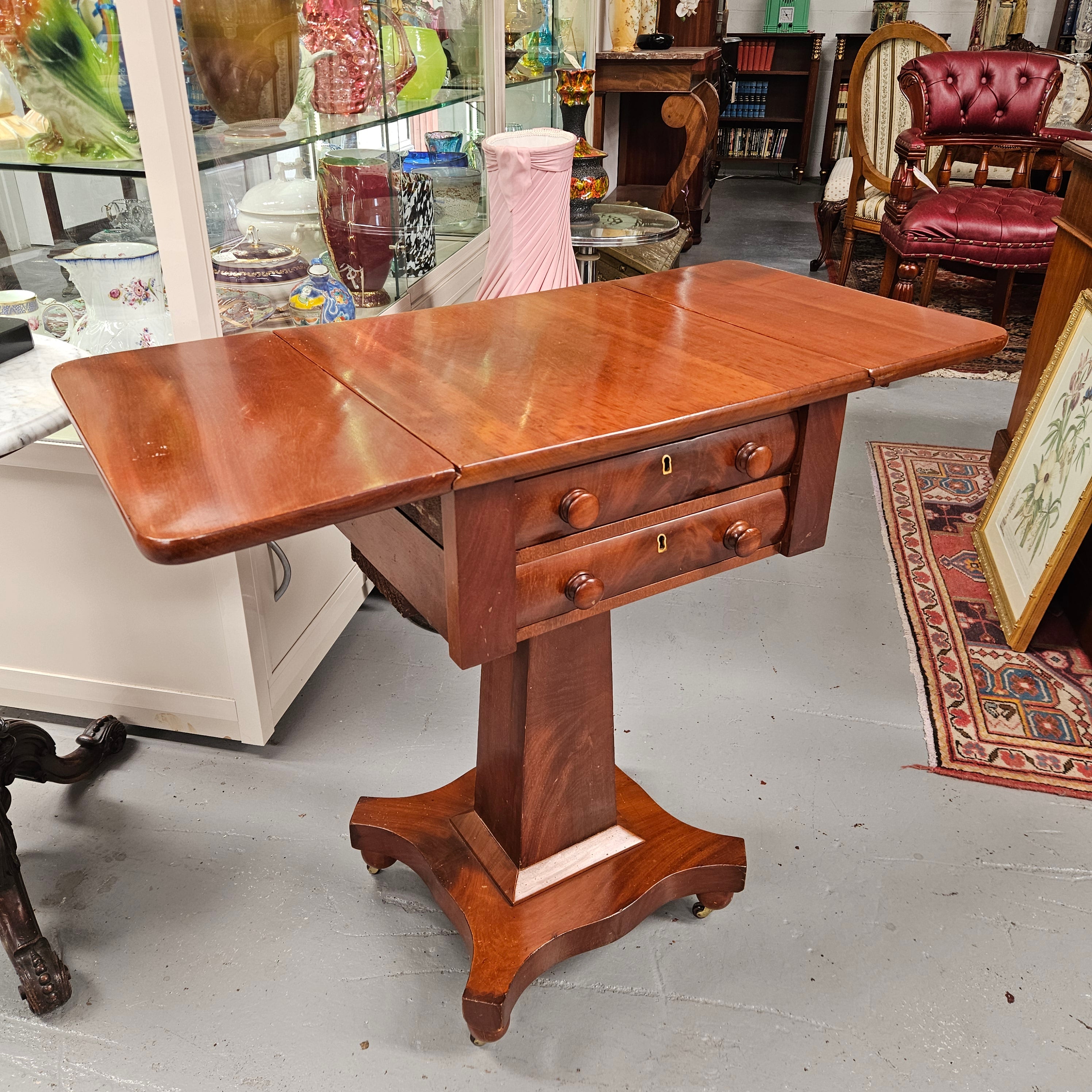 William IV Mahogany Sewing/Work Table | Antique & Vintage | Moonee Ponds Antiques | Australia Wide Delivery