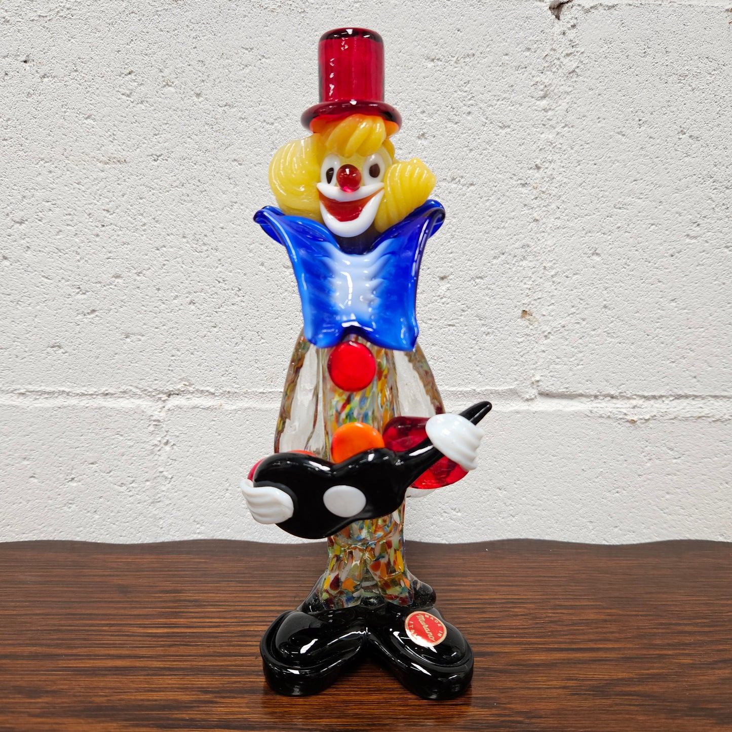 Large Italian Murano Glass Clown