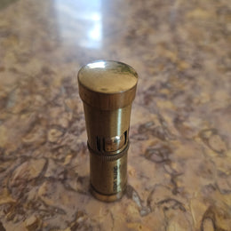 Vintage Ladies Squeeze Automatic Petrol Lighter. Advertising "Griffin Shoes".