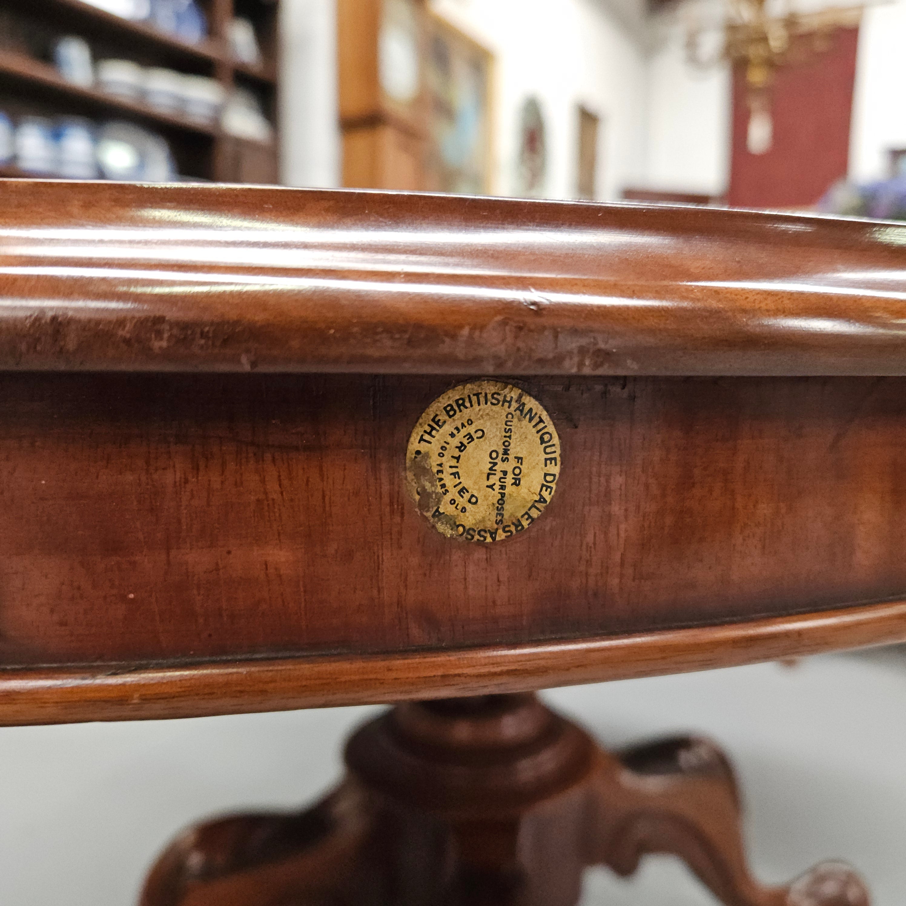 Victorian Oval Mahogany Loo Table | Antique & Vintage | Moonee Ponds Antiques | Australia Wide Delivery