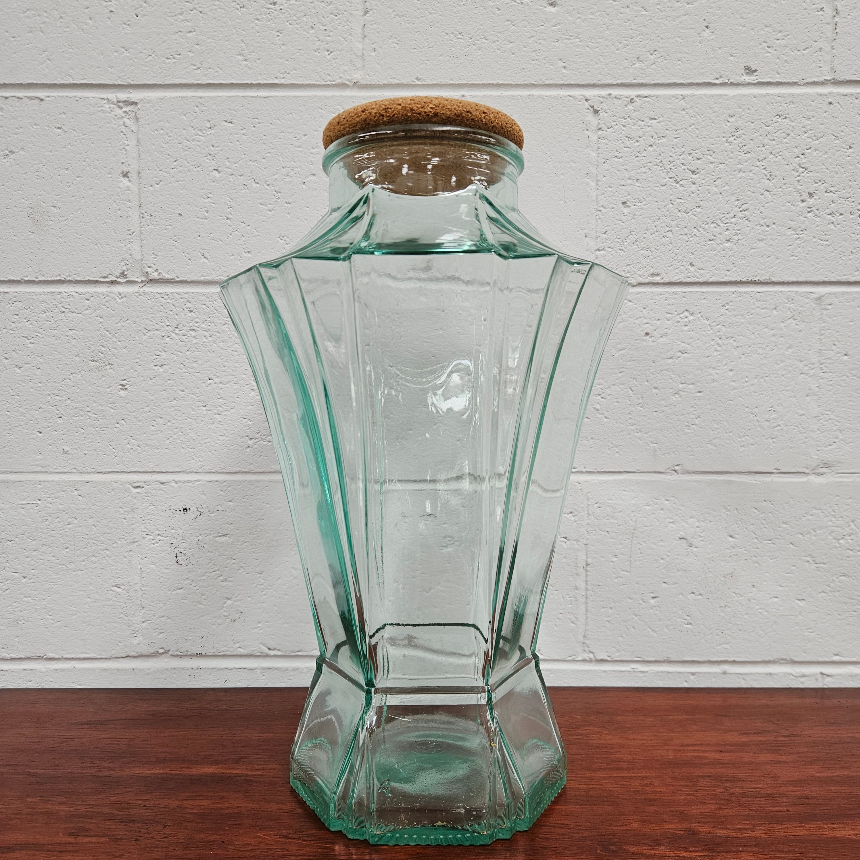 Vintage Made in Italy Glass Jar | Antique & Vintage | Moonee Ponds Antiques | Australia Wide Delivery