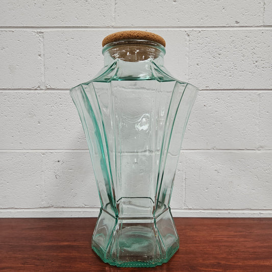 Vintage Made in Italy Glass Jar