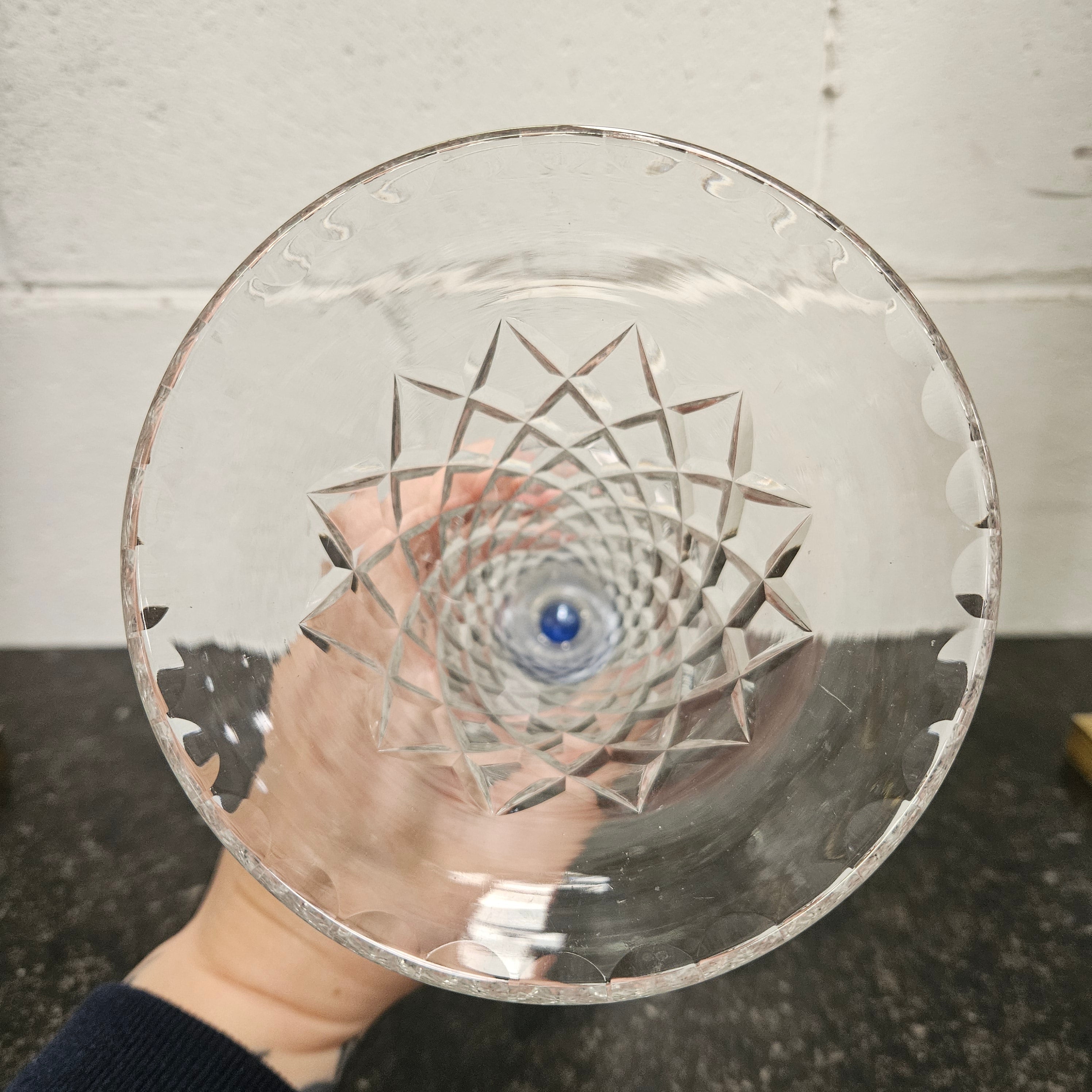 Vintage Crystal Glass Vase With Marble | Antique & Vintage | Moonee Ponds Antiques | Australia Wide Delivery