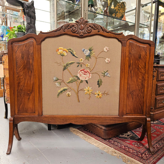 Tapestry & Timber Fire Screen