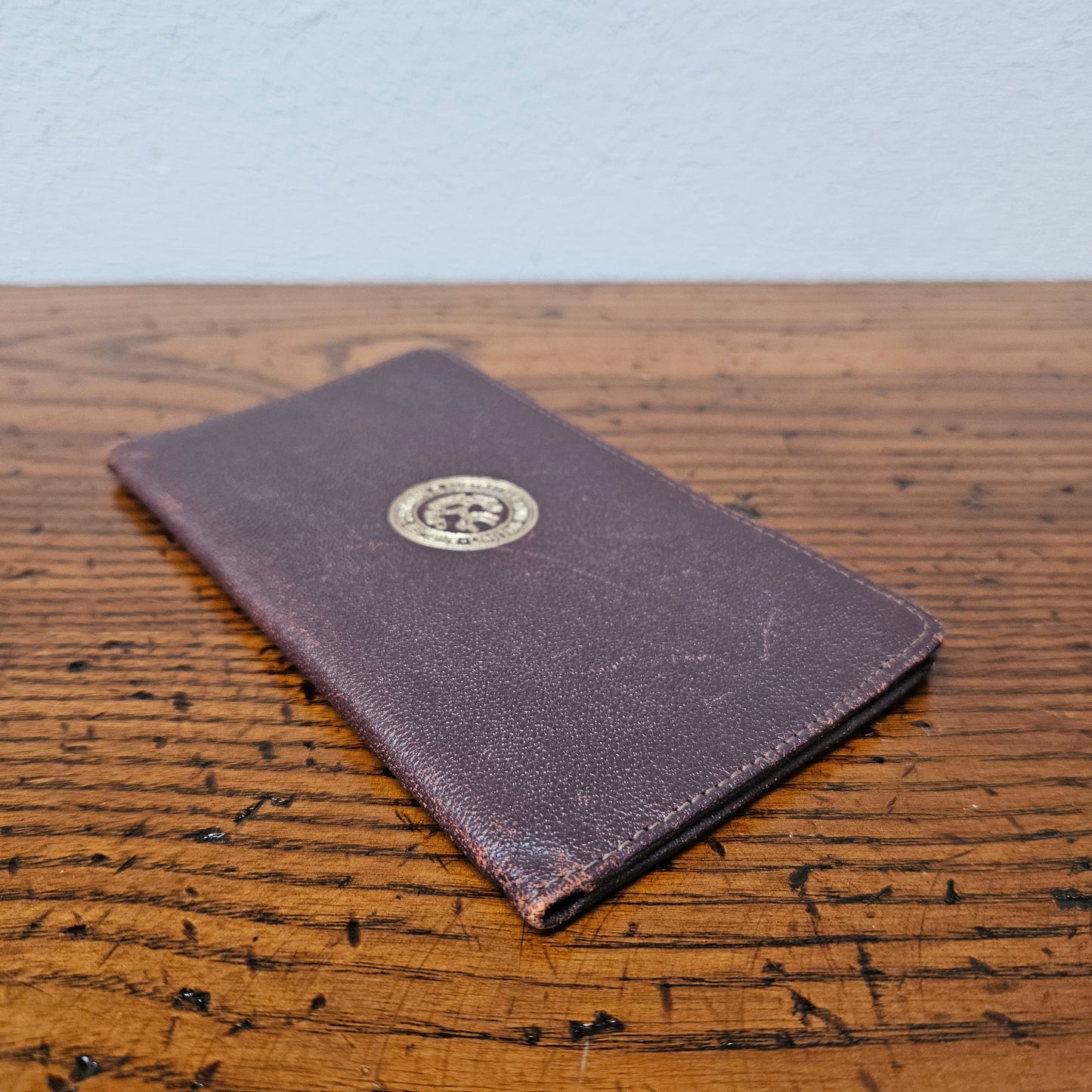 Vintage Leather Bank Wallet for the ES&A Bank Limited